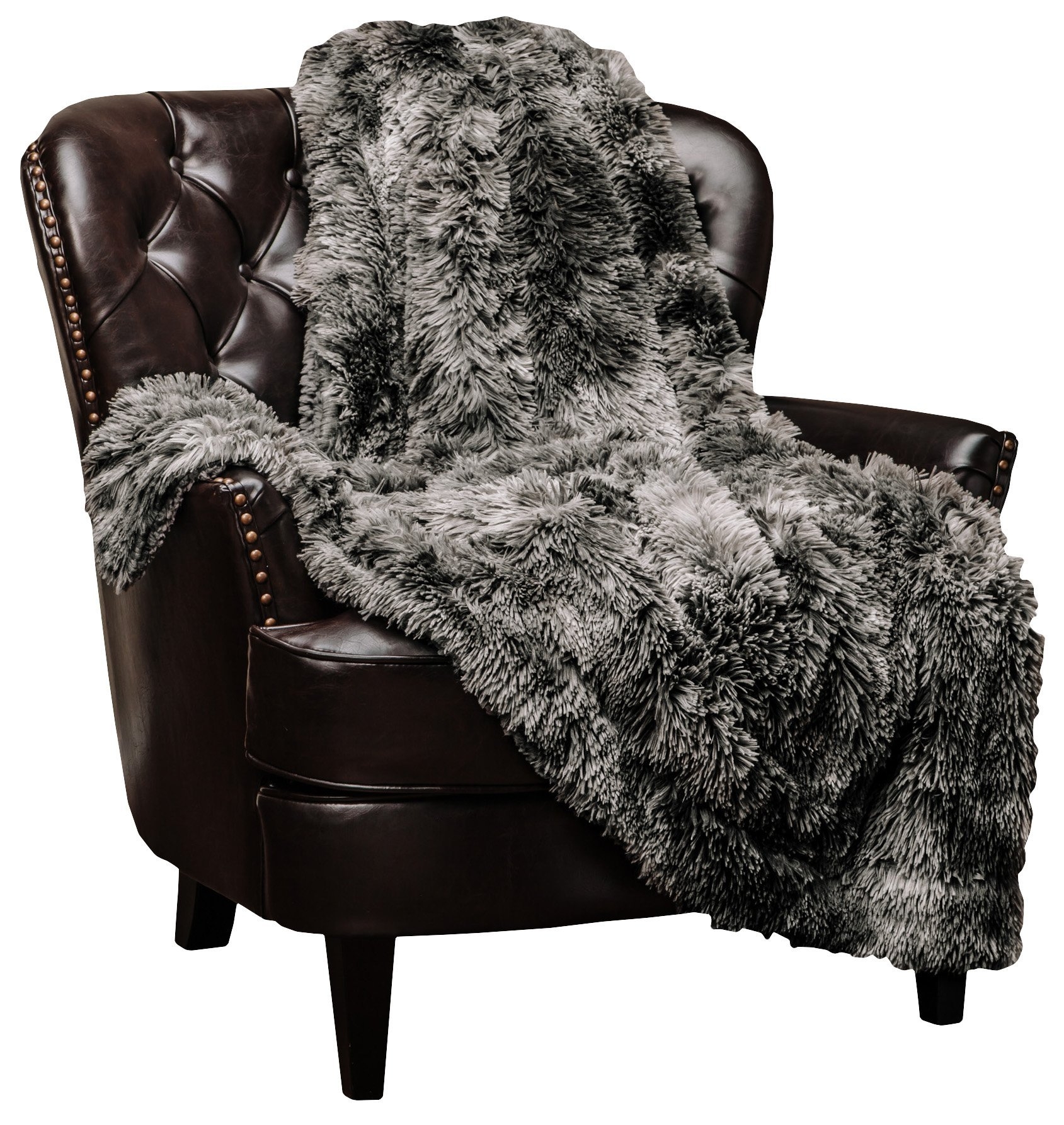 Trio Faux Fur Throw Blanket