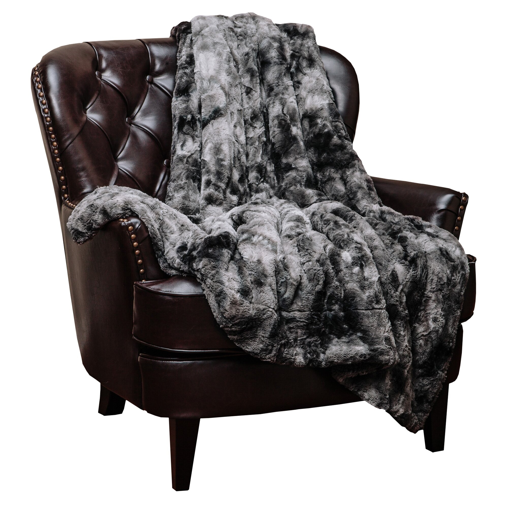 Charcoal Gray Throw Blanket