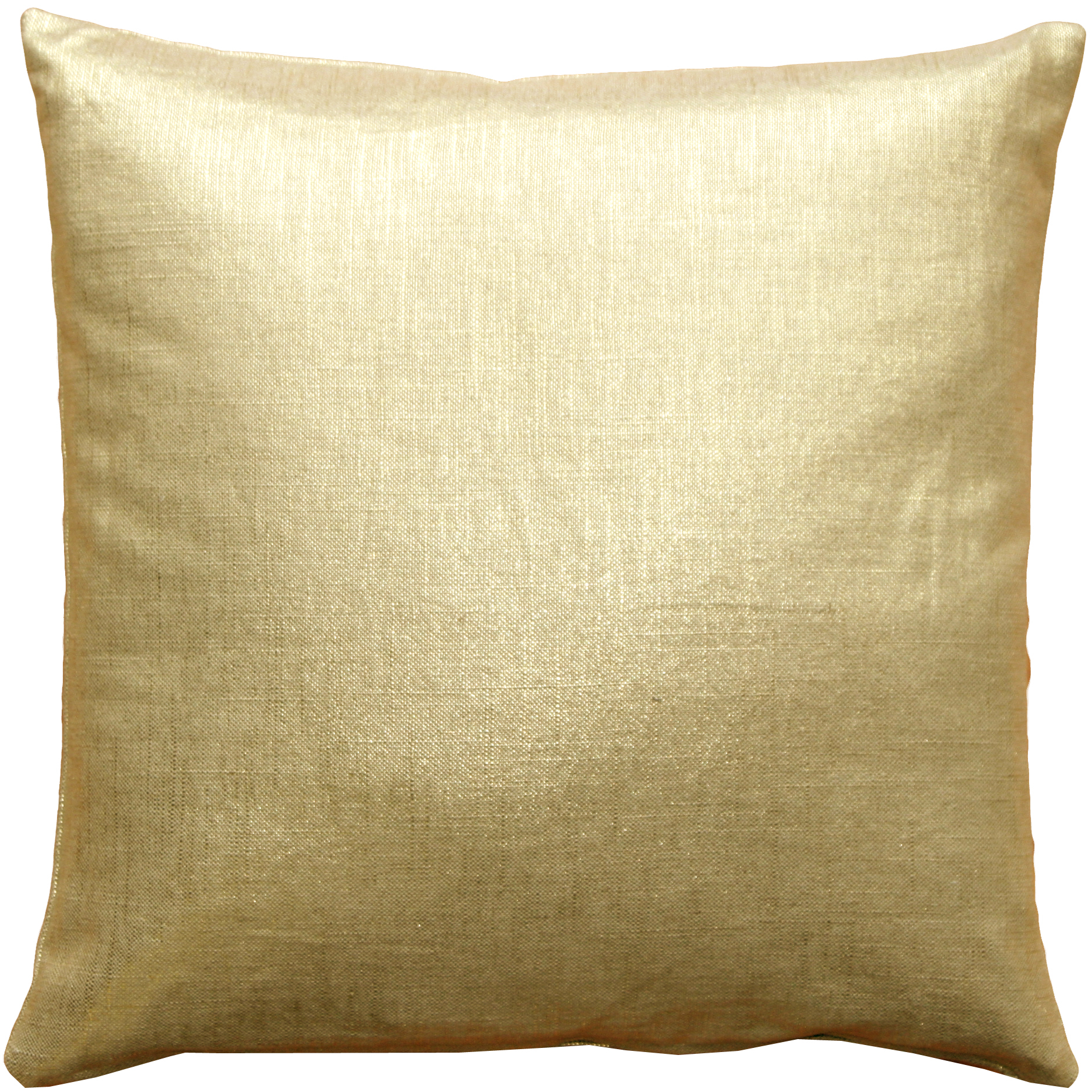 Tuscany Linen Gold Metallic 16x16 Throw Pillows