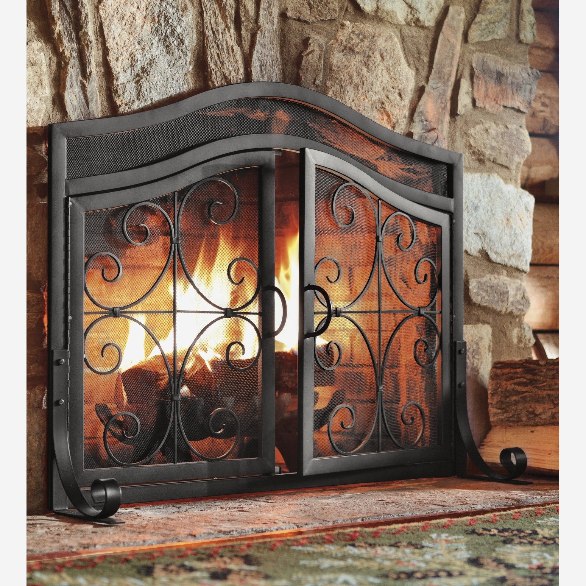 fireplace cover decorative