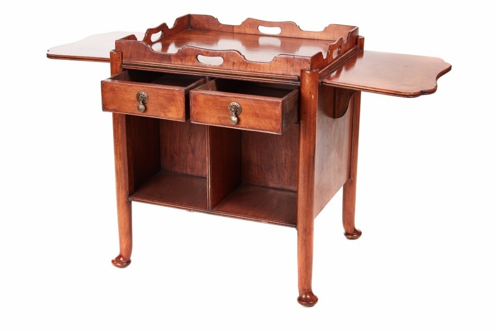 Unusual Burr Walnut Drop-leaf Coffee Table c.1900 ...