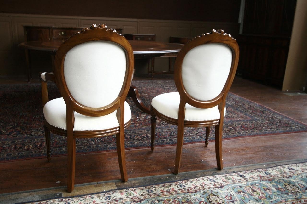 Oval Padded Back Dining Room Chairs
