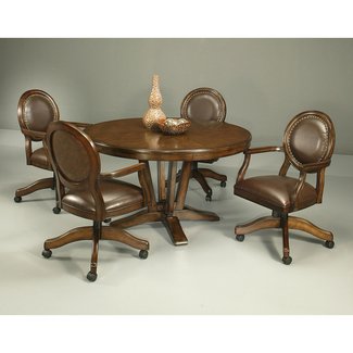 Set Of 4 Kitchen Chairs With Casters - VisualHunt