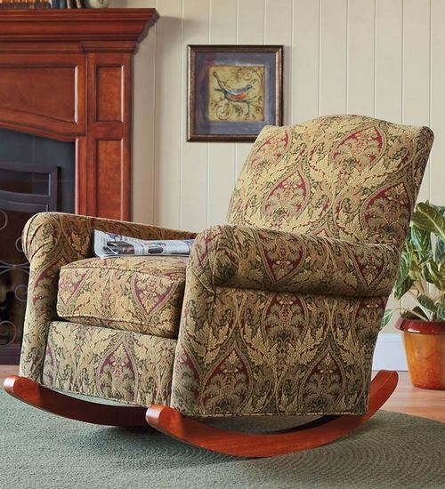 upholstered rockers living room