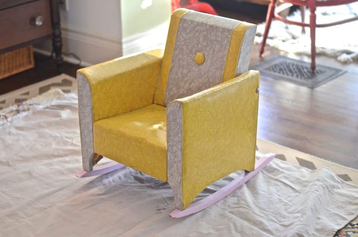 Upholstered Rocking Chair Slipcover. Elegant Upholstered ...