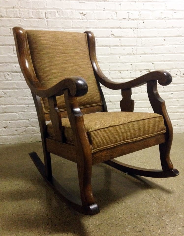 Upholstered Rocking Chair Visualhunt, Padded Wooden Rocking Chairs