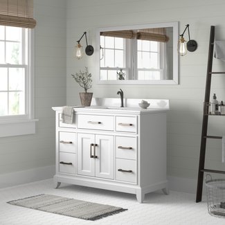 Valor 48" Single Bathroom Vanity with Mirror