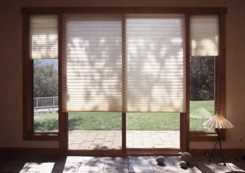 Sliding Glass Door Blinds Visualhunt, Window Treatments For Sliding Door With Side Windows