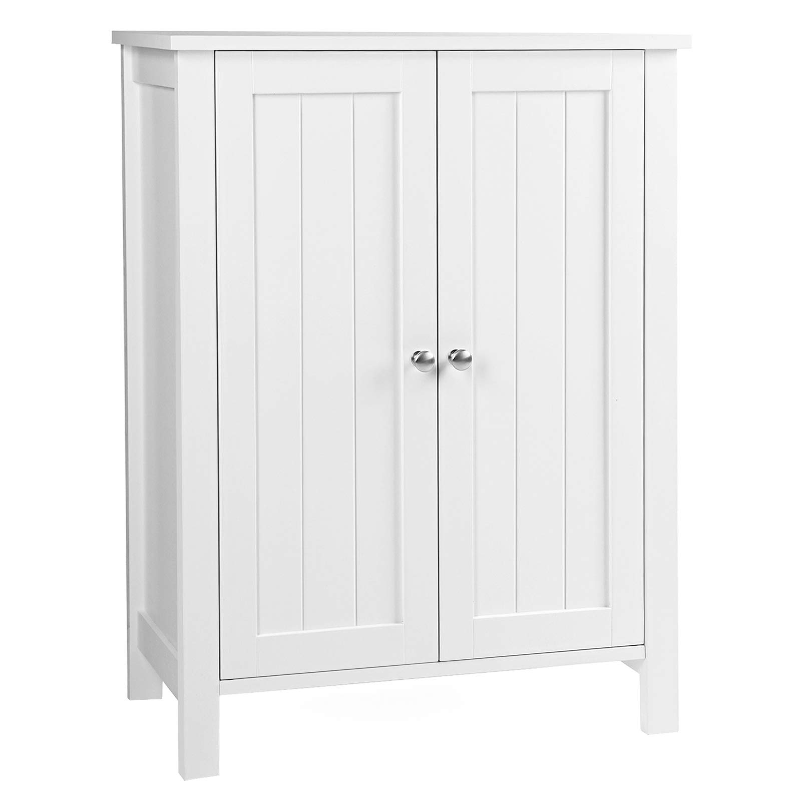 white shoe cabinet with doors