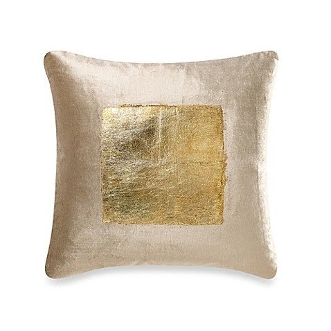 Velvet Throw Pillow in Gold - Bed Bath & Beyond