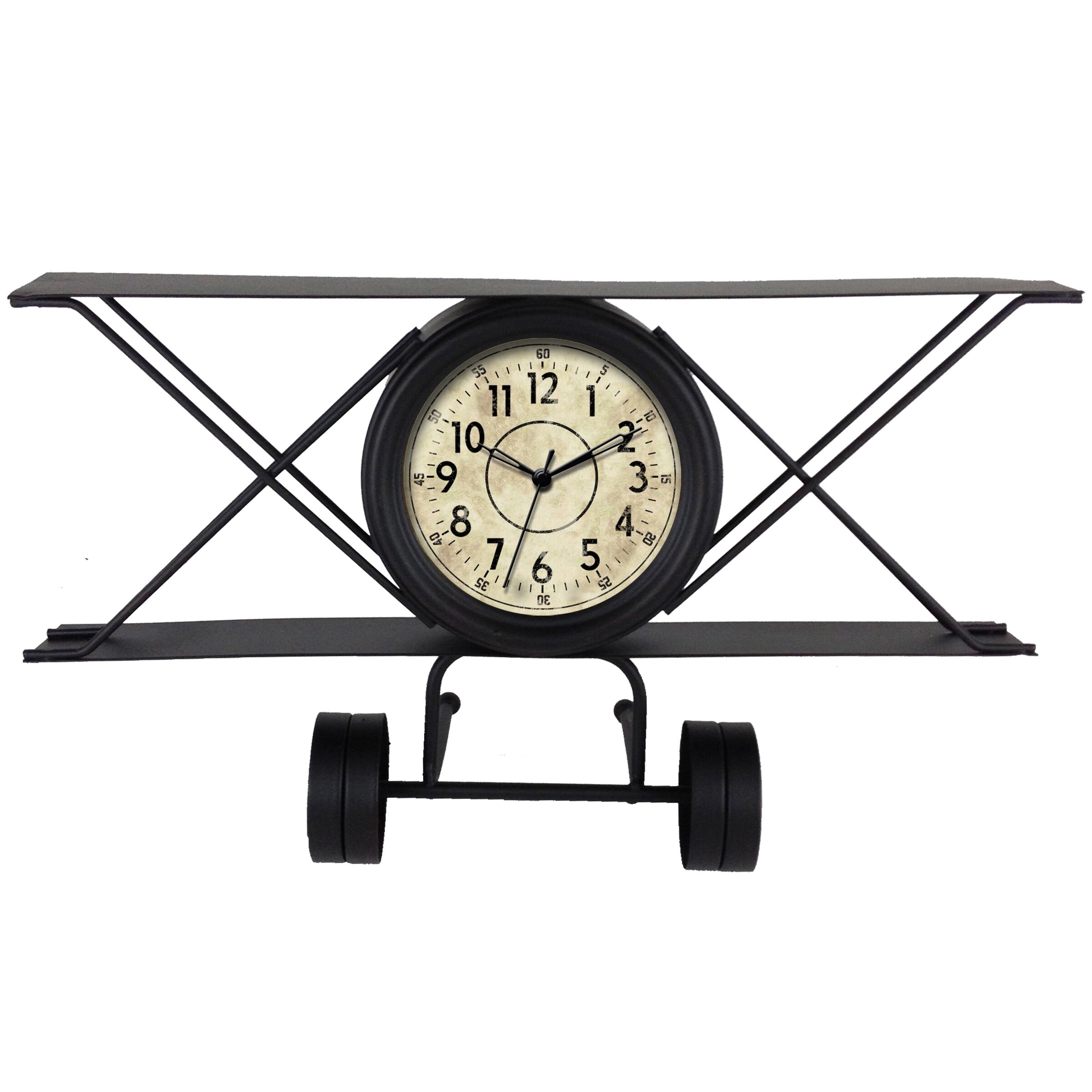 Vintage Airplane Quartz Clock