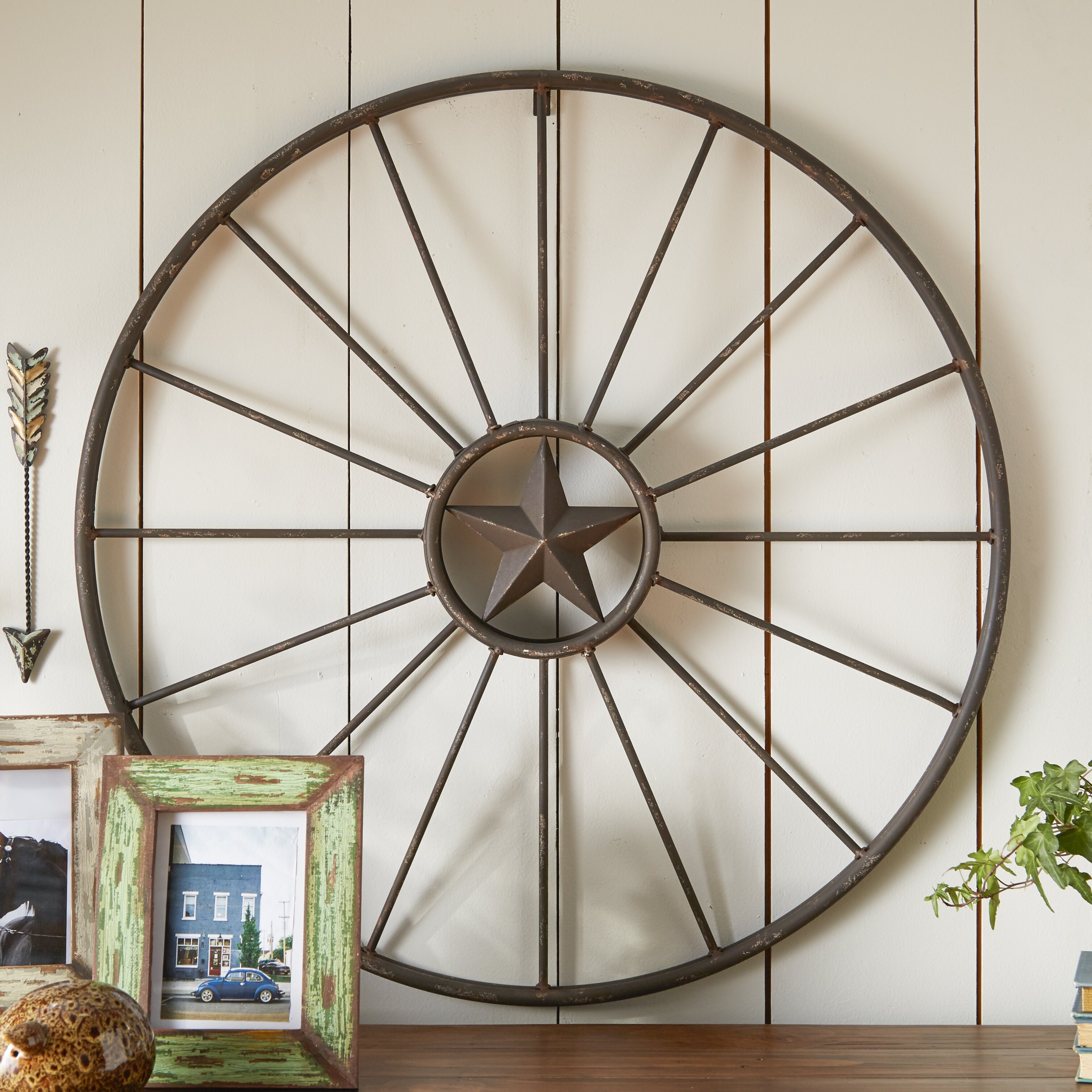 Wagon Wheel Wall Decor You'll Love in 2020 - VisualHunt