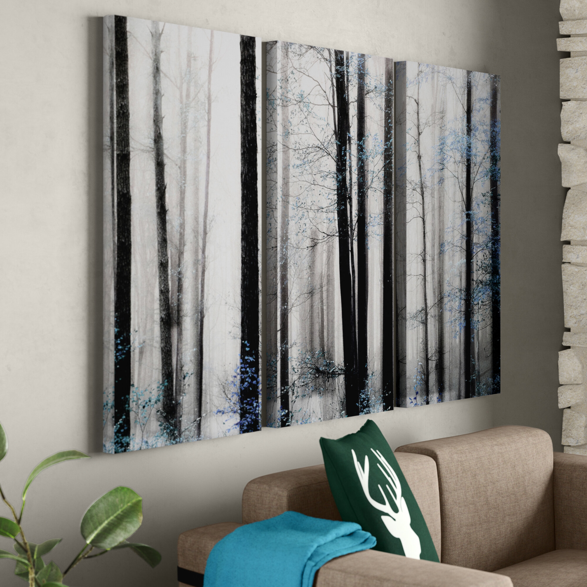 'Waiting for Spring' Multi-Piece Image on Wrapped Canvas