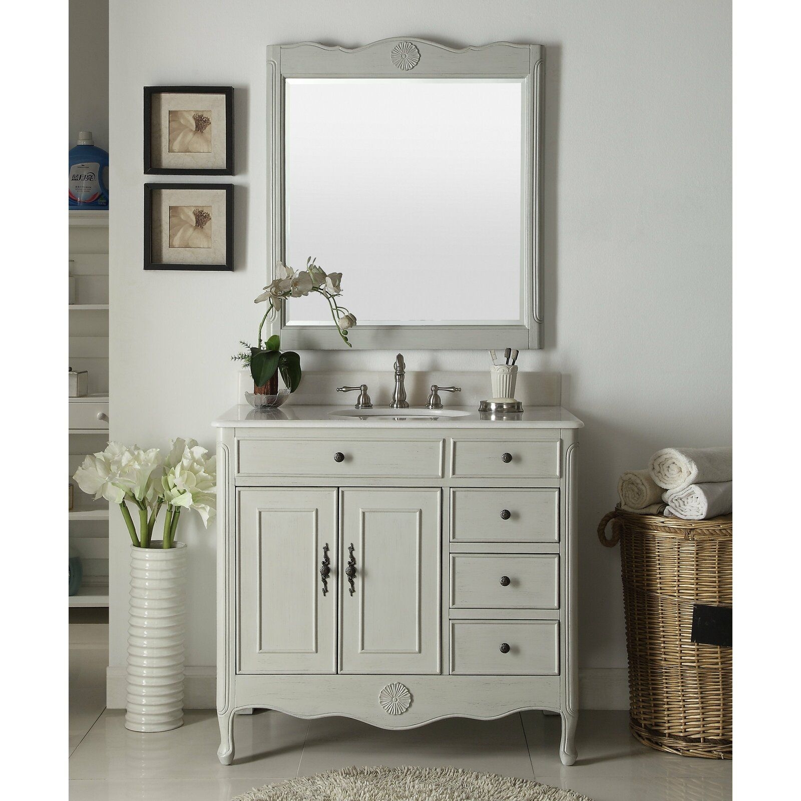 Walburn 38" Single Bathroom Vanity Set