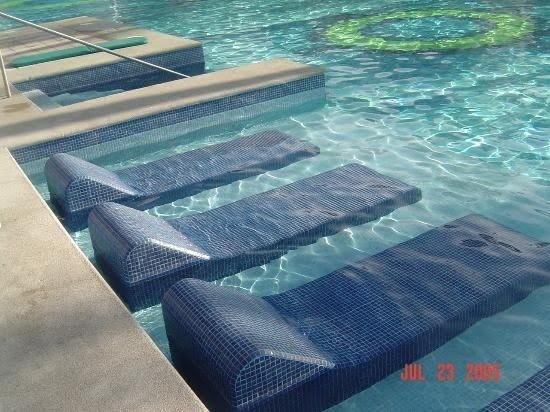 In Water Pool Lounge Chairs Visualhunt, Pool Lounger Chairs In Water