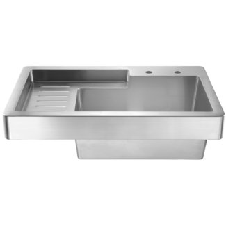 Stainless Steel Sink With Drainboard - VisualHunt