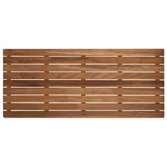 Wide Teak Wood Bath Mat - FREE Shipping