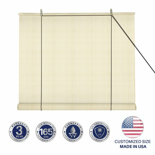 Windscreen4less Exterior Roller Shade Blinds Outdoor Roll Up Shade
