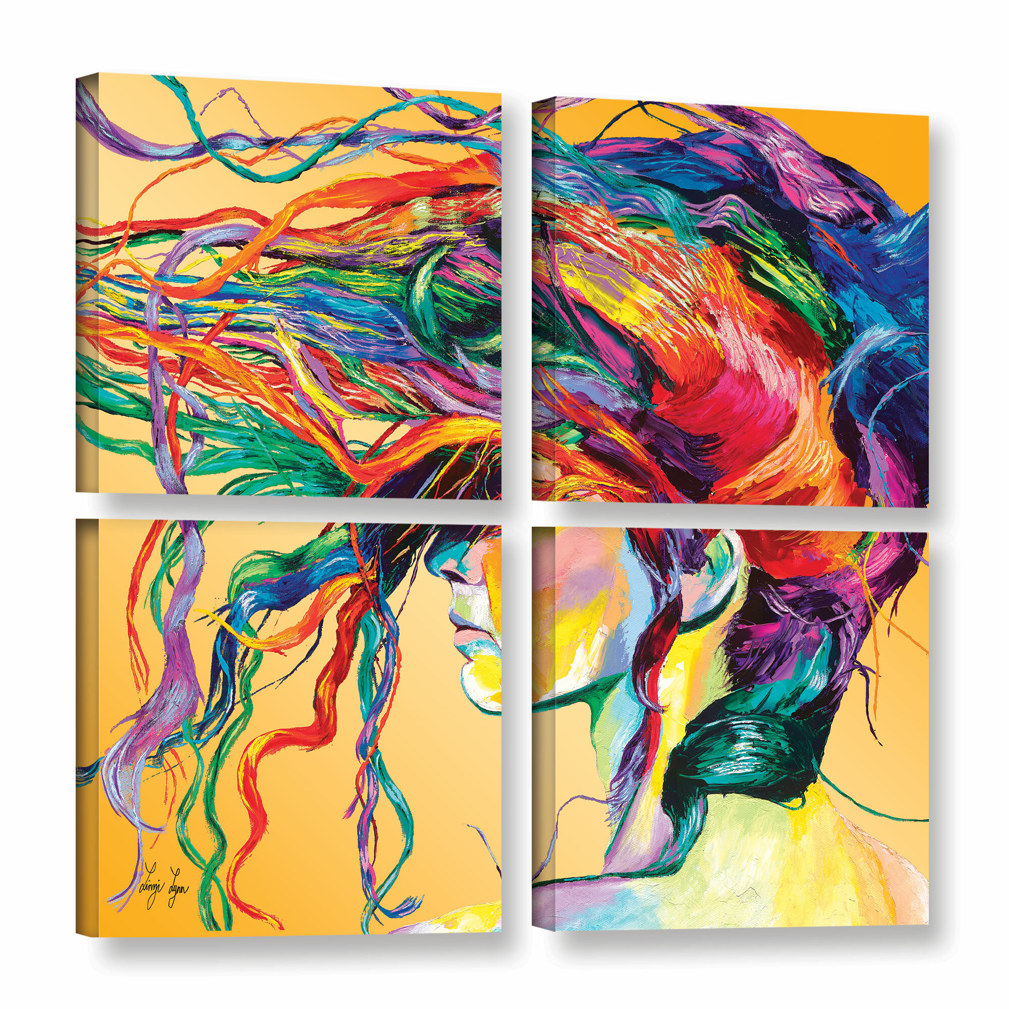 'Windswept' Multi-Piece Image on Wrapped Canvas