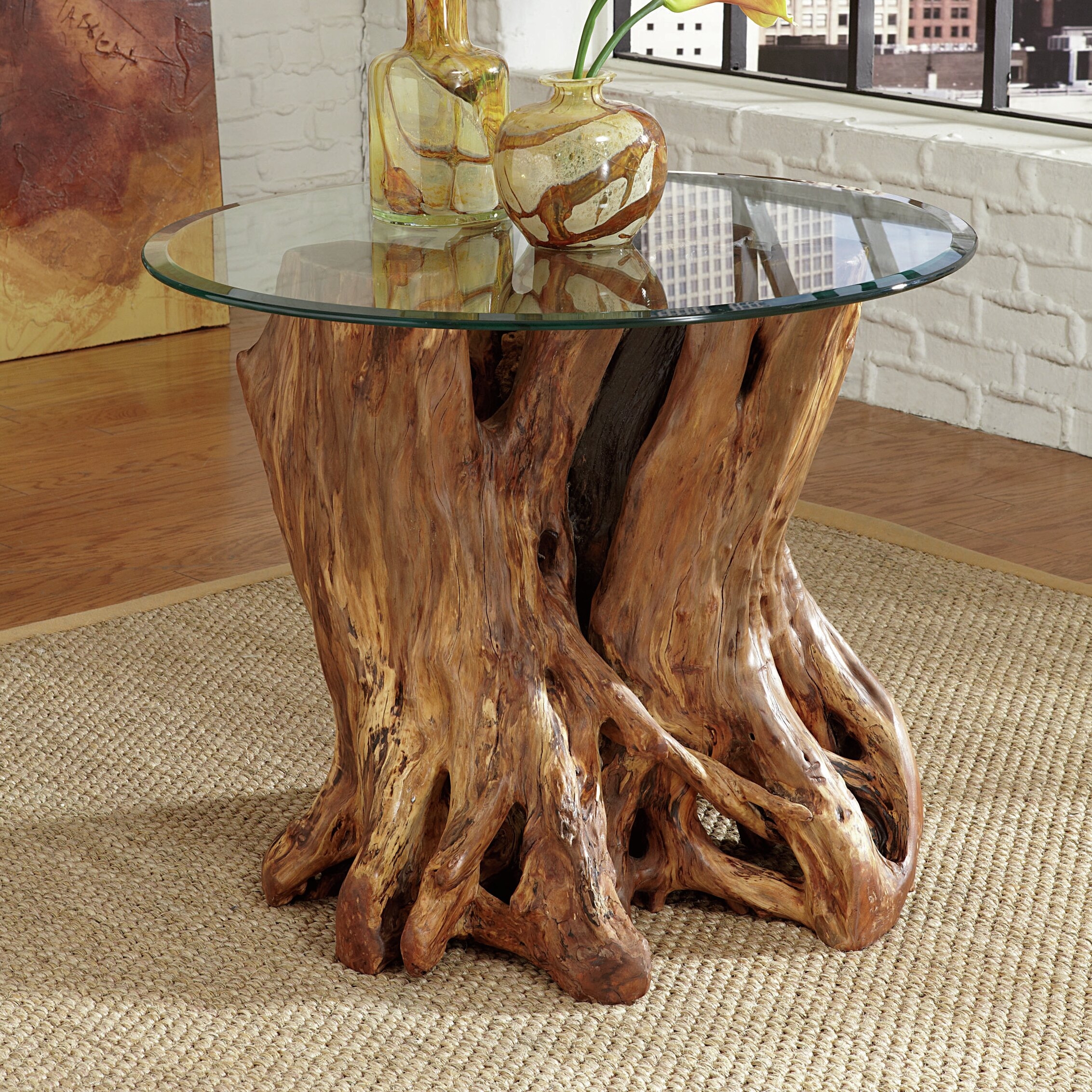 мебель из ствола дерева