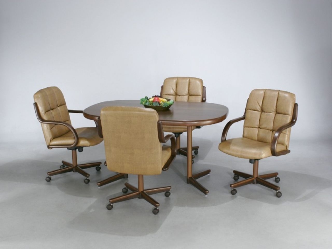 Set Of 4 Kitchen Chairs With Casters Youll Love In 2021 Visualhunt