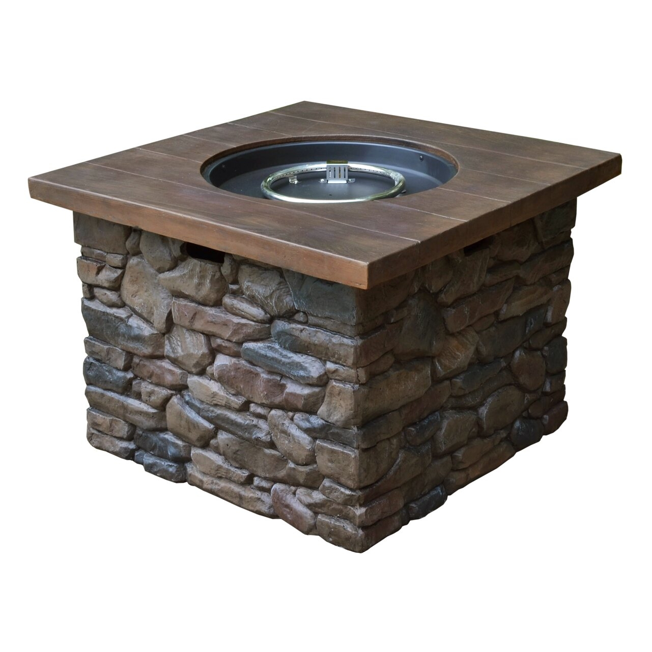 Yosemite Stone Propane Fire Pit Table