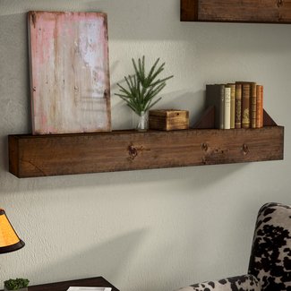 Zimmerman Wood Mantle Floating Shelf