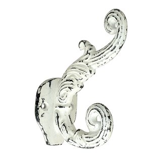 Zoie Floral Scroll Hat Wall Hook (Set of 2)