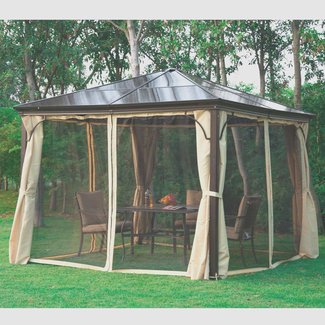 10 Ft. W x 10 Ft. D Steel Patio Gazebo