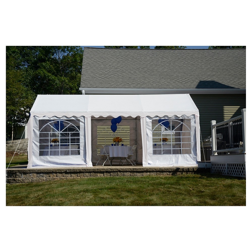 10 Ft. W x 20 Ft. D Metal Party Tent