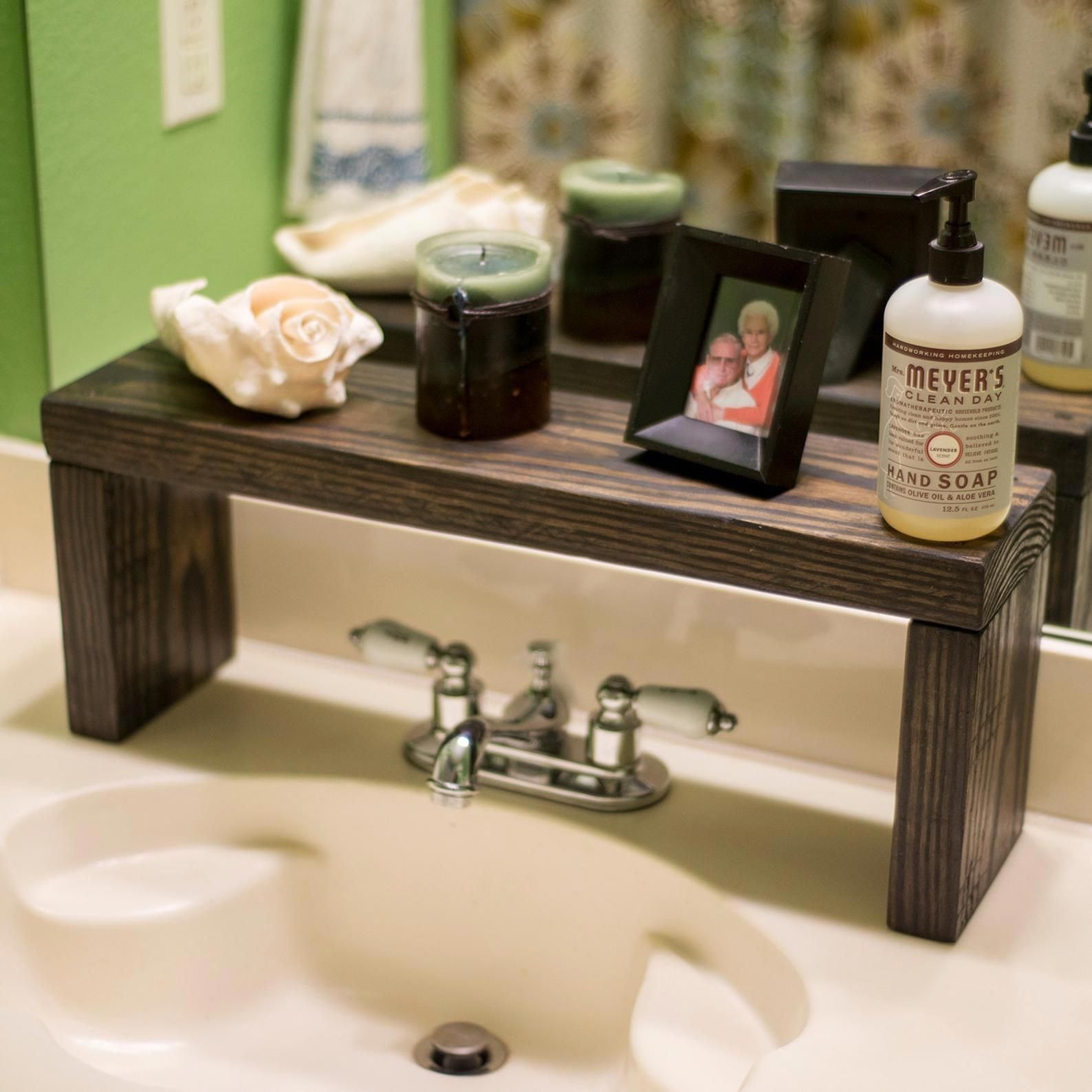 Astounding Ideas Of Over The Bathroom Sink Storage Photos Surtenda