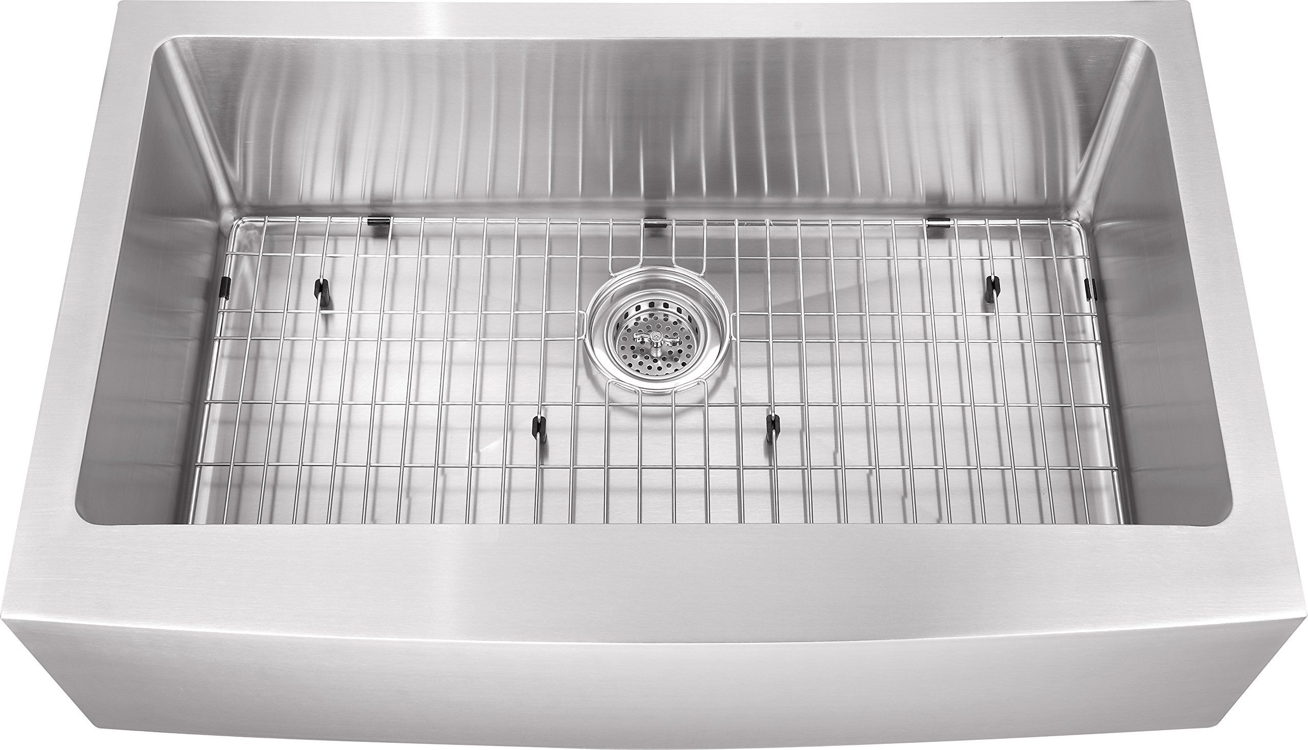 16 Gauge Apron Front Farm House 33" Single Bowl Includes Grid and Strainer