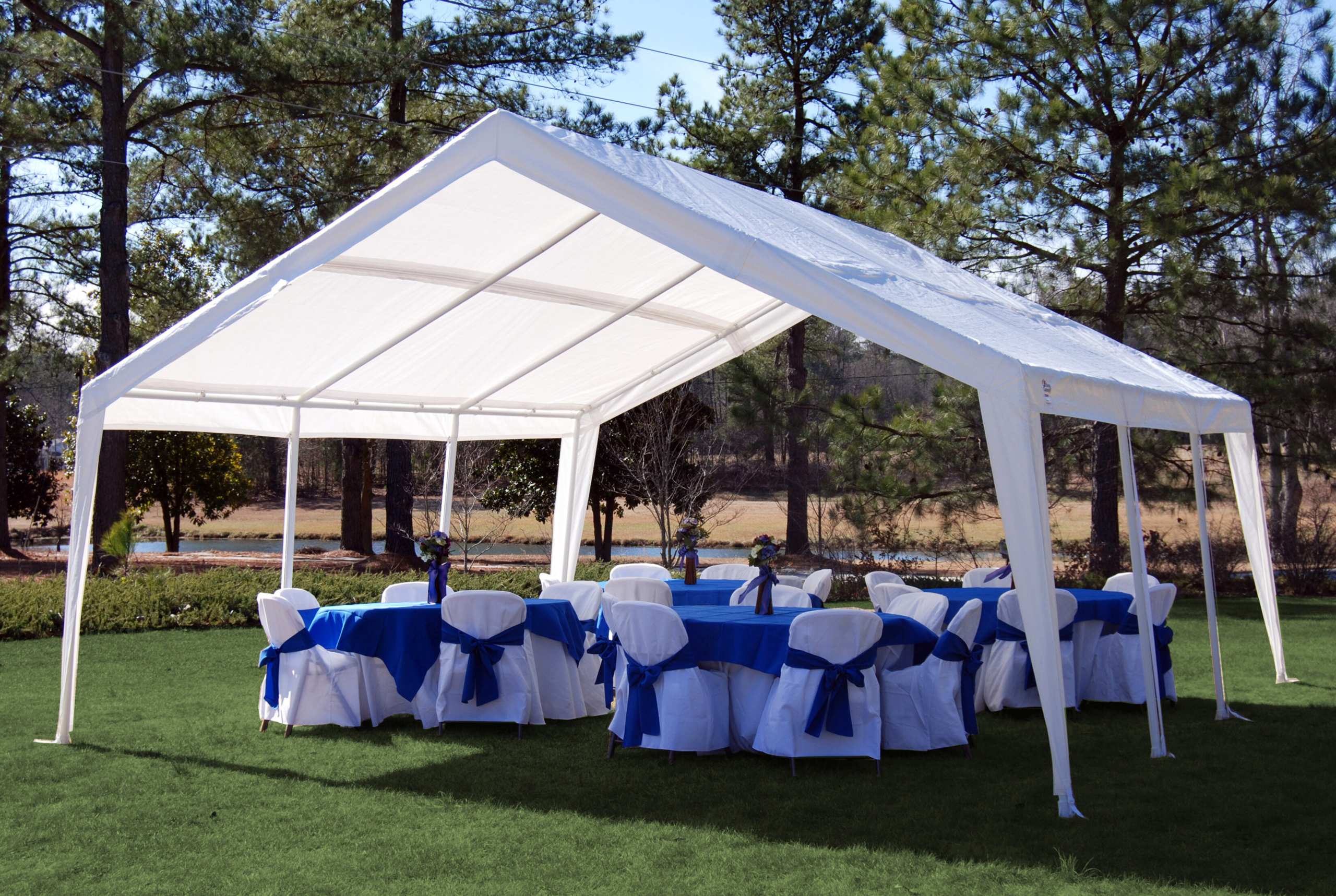 20 Ft. W x 20 Ft. D Steel Party Tent