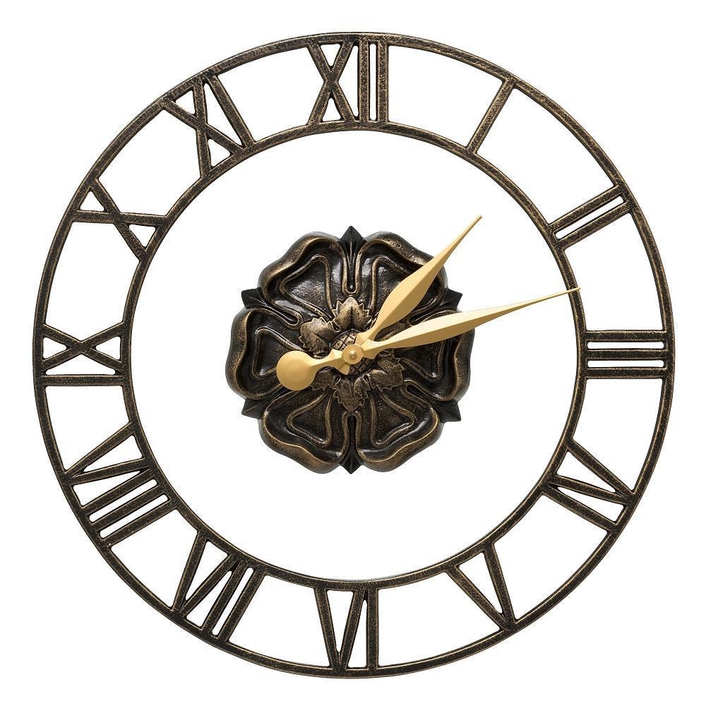21" Rosette Floating Ring Indoor/Outdoor Wall Clock