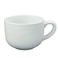 24 ounce Extra Large Latte Coffee Mug Cup or Soup Bowl with Handle - White