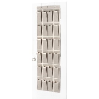 24-Pocket Overdoor Shoe Organizer