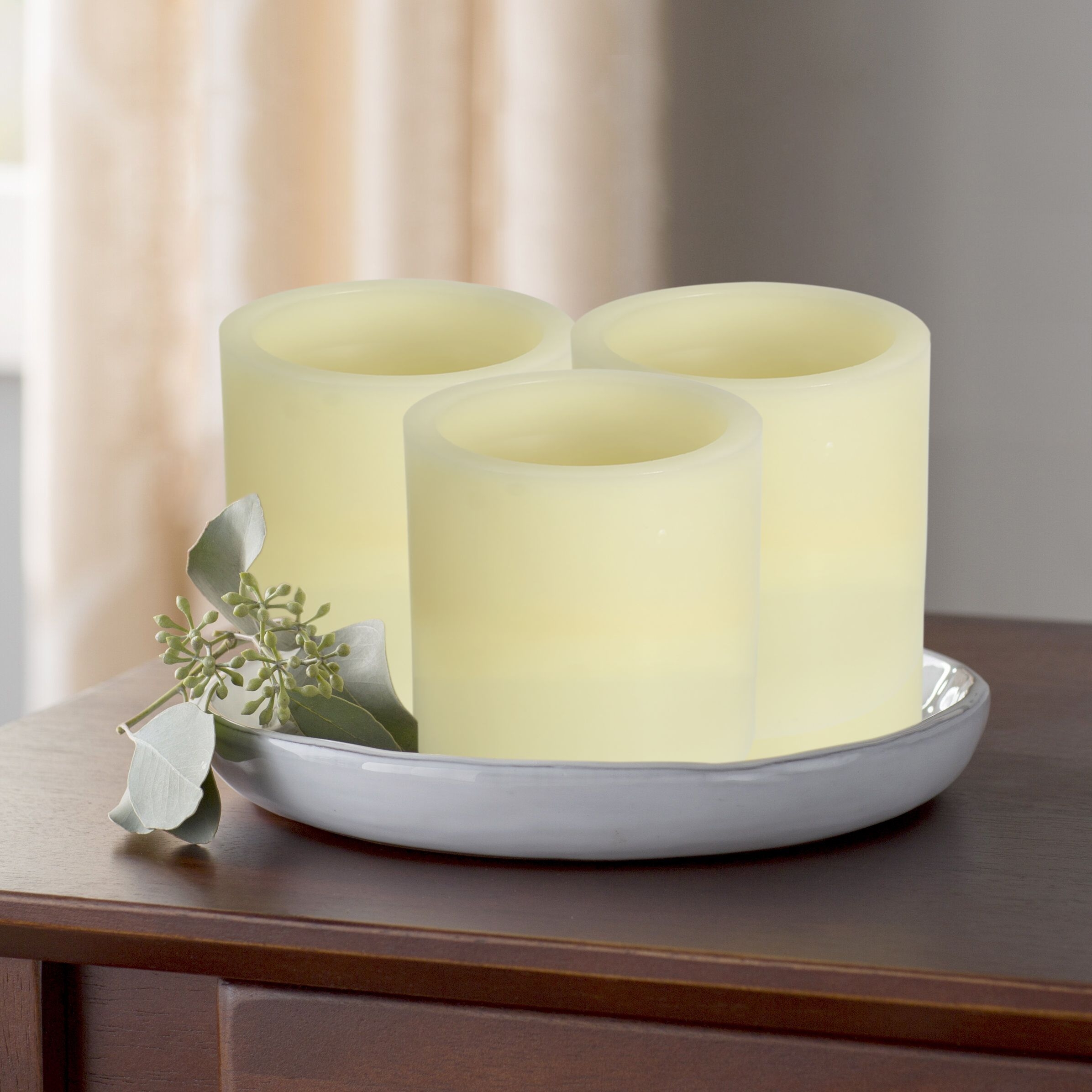 3 Piece Scented Flameless Candle Set