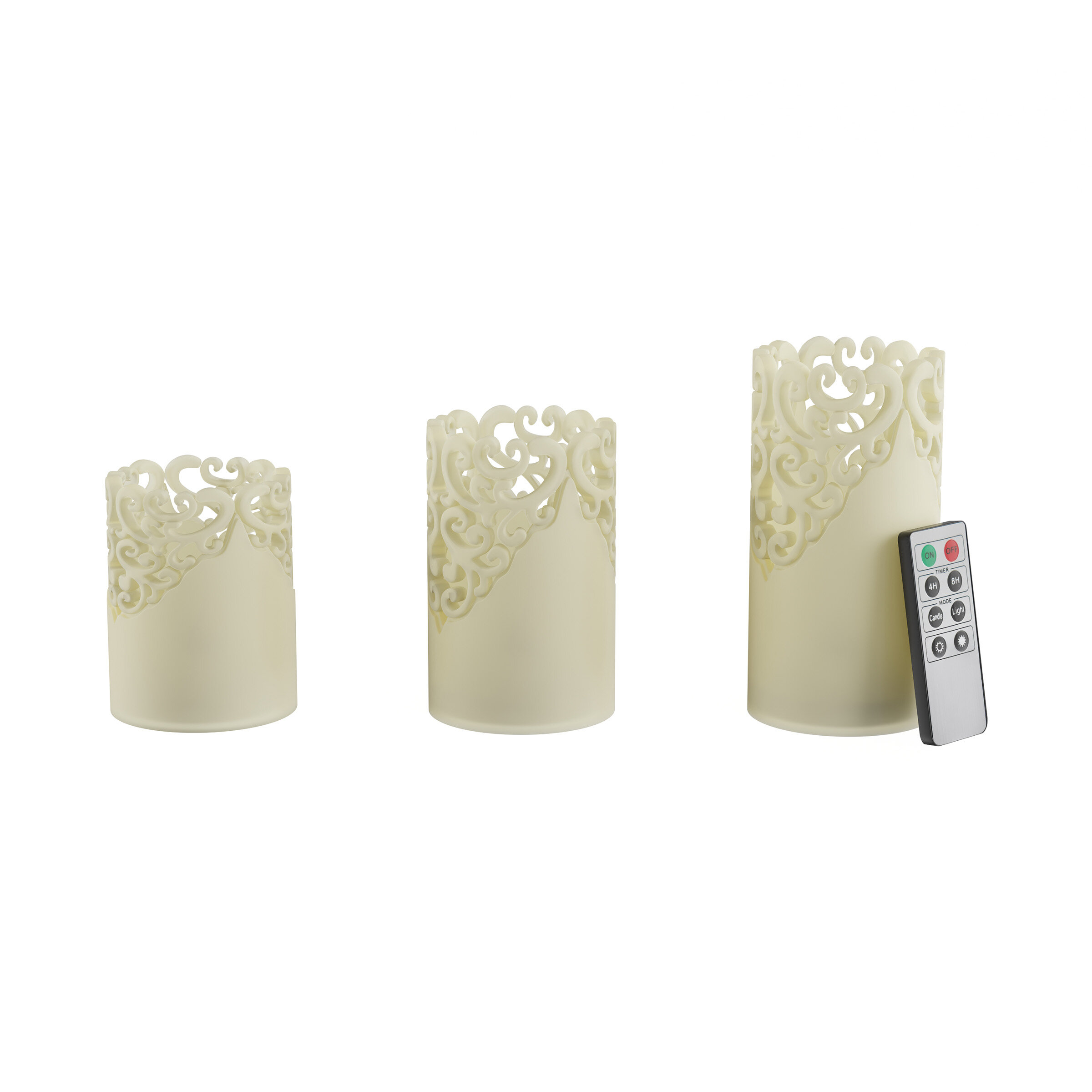 3 Piece Scented Flameless Candle Set