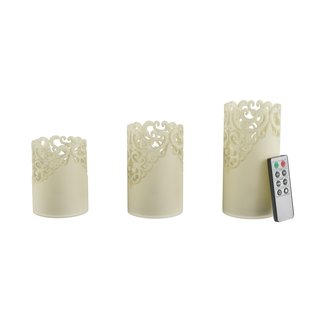 3 Piece Scented Flameless Candle Set