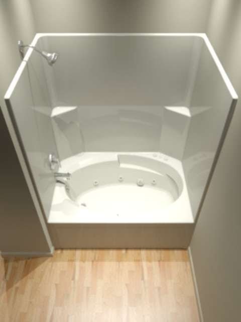48 Inch Tub Shower Combo Visualhunt, Bathtub Wall Surround One Piece