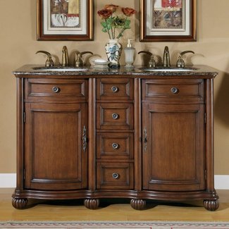 48 Inch Double Sink Bathroom Vanity | HomesFeed