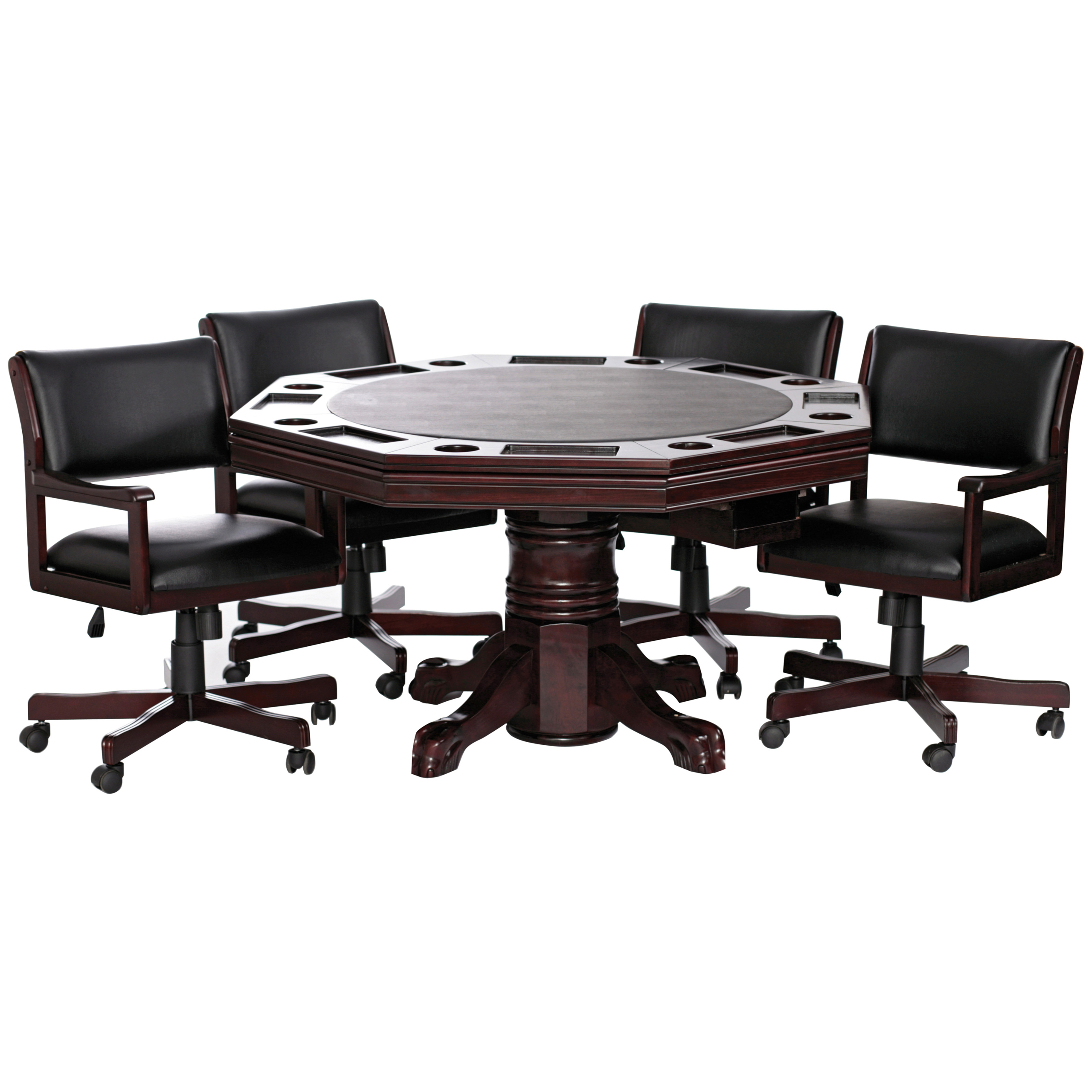 54" 3 in 1 Dining, Poker and Bumper Pool Table