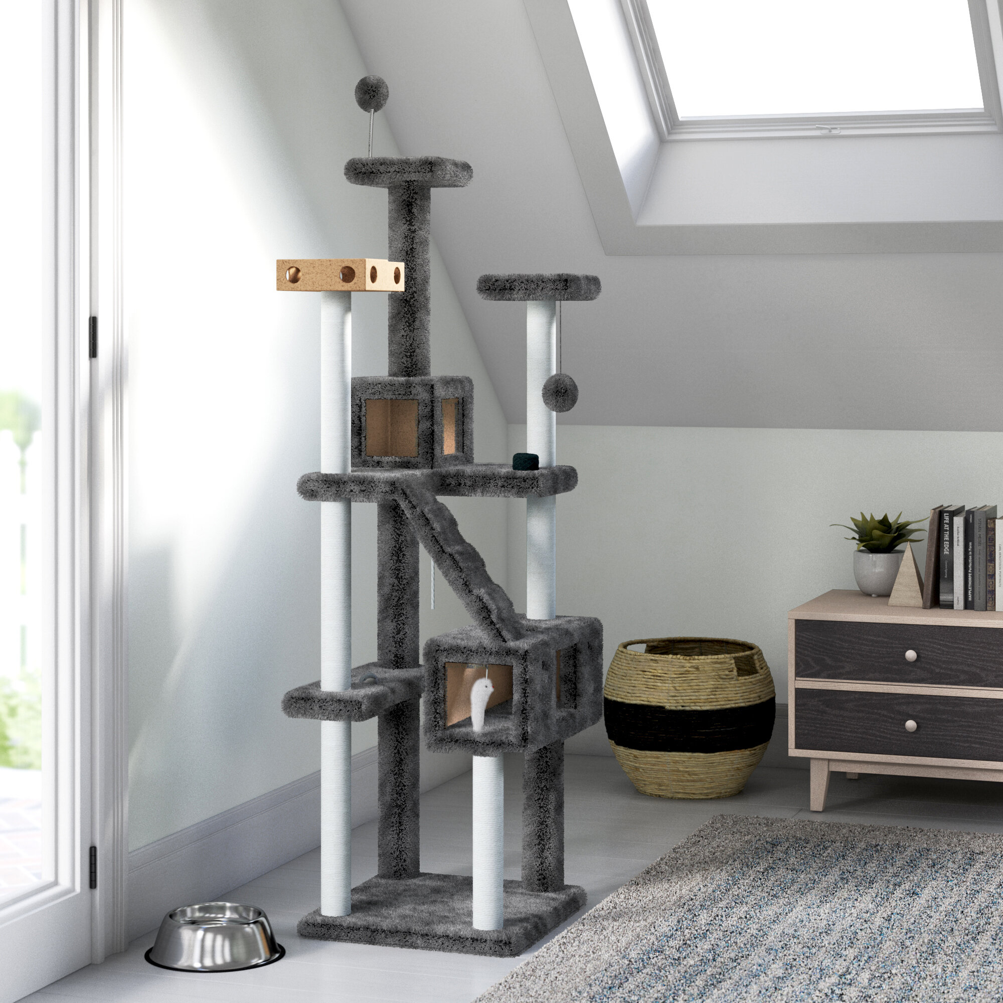 69" Brayden Double Decker Playground Cat Tree