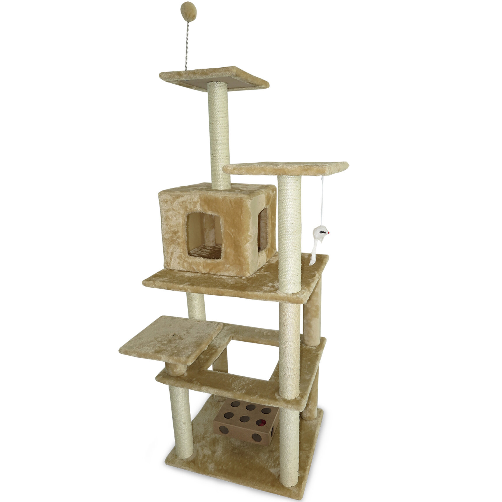 69" Tiger Tough Highrise Playground Cat Tree