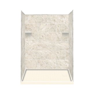75" x 60" x 36" Three Panel Shower Wall
