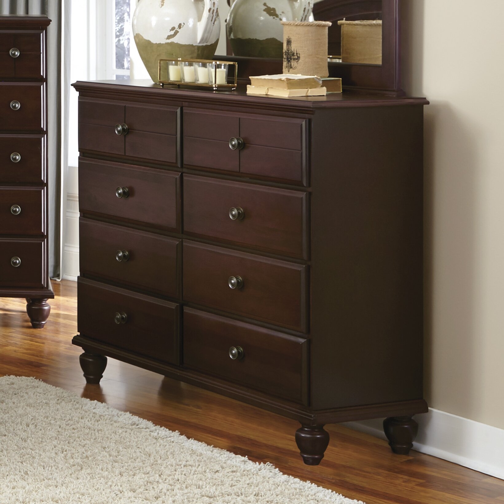 8 Drawer Double Dresser