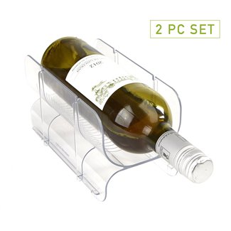 Acrylic Stackable Wine Bottle Holder (Set of 2)