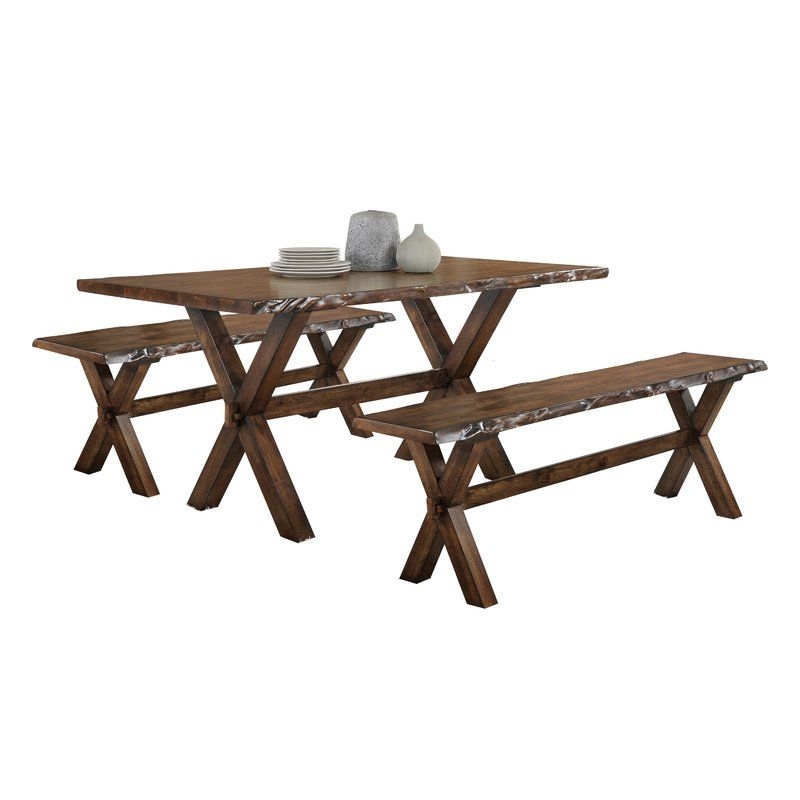 Adeline 3 Piece Breakfast Nook Dining Set
