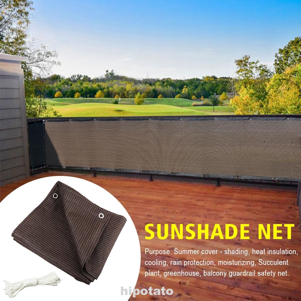 Mesh Balcony Privacy Screen Gardening Sunshade Net Cover Summer Residence Fence 