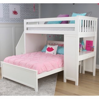 Full Over Futon Bunk Bed Visualhunt, Twin Over Full L Shaped Bunk Bed With Stairs
